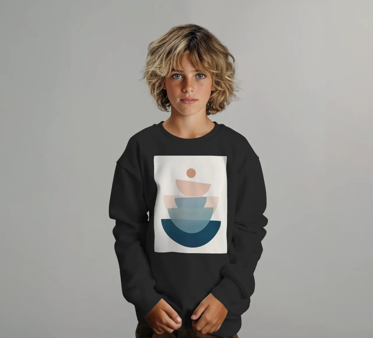 Abstract Minimal Shapes 30 felpa bambino da cityart