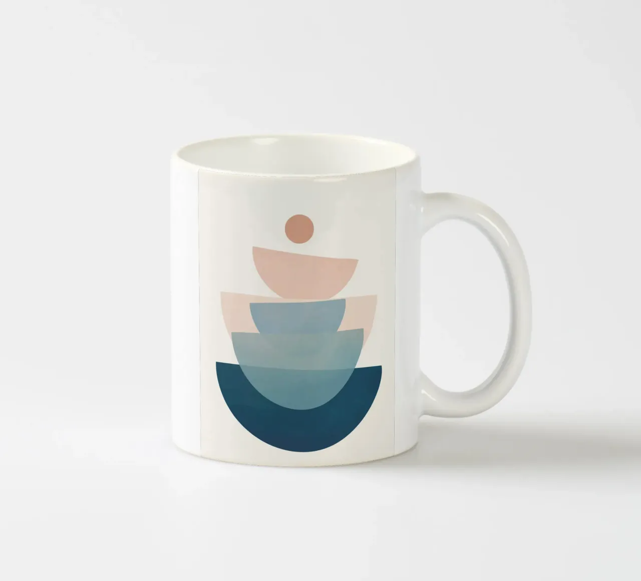 Abstract Minimal Shapes 30 Keramik Tasse von cityart