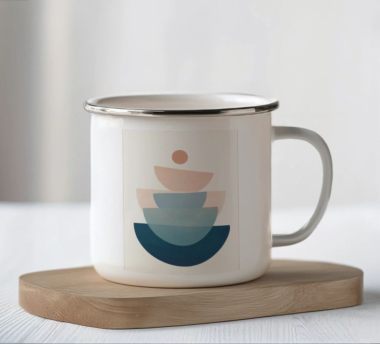 Abstract Minimal Shapes 30 mug en émail de cityart