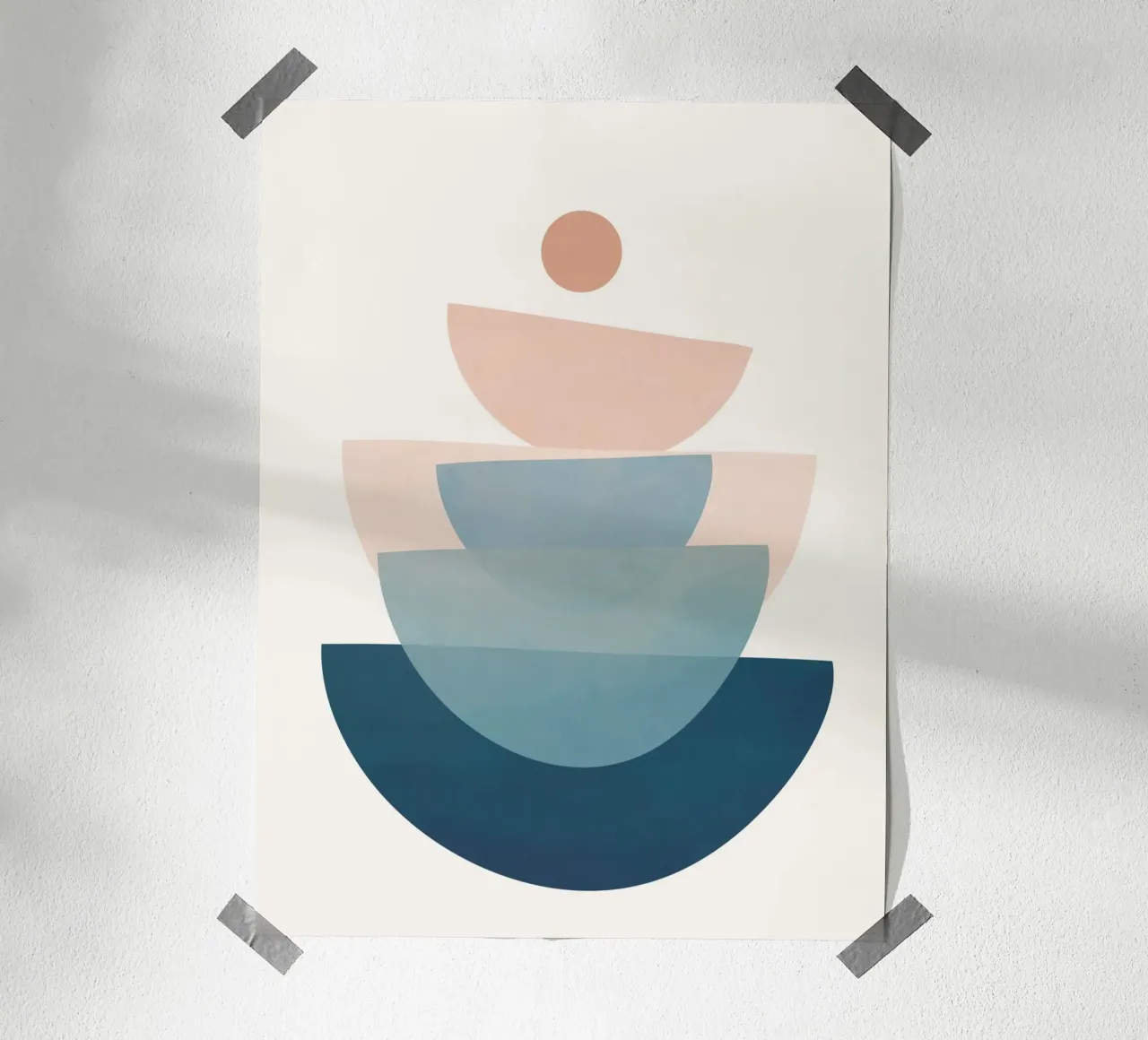 Abstract Minimal Shapes 30 carta hahnemühle da cityart