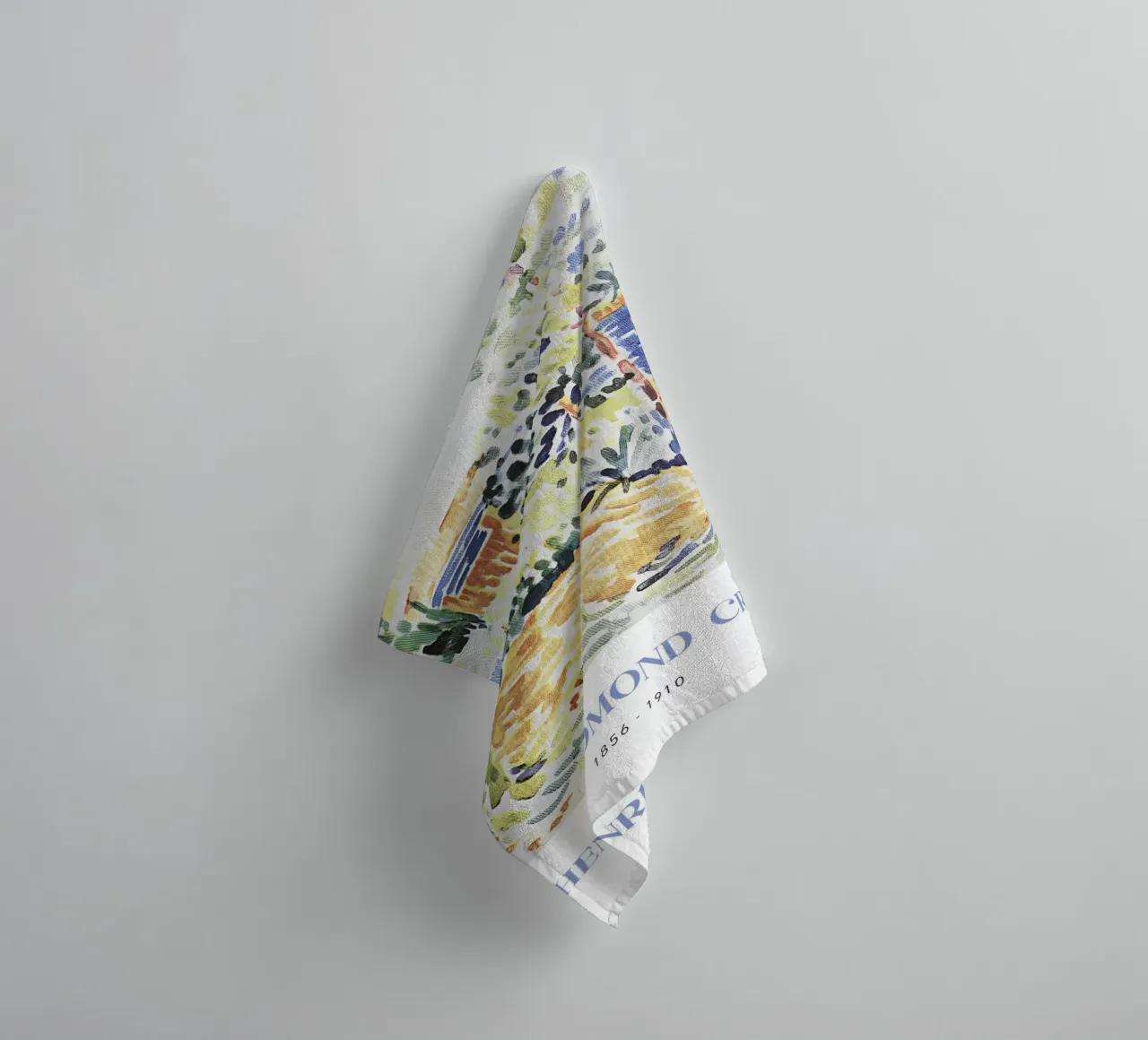 Henri-Edmond Cross Pointillist Coastal Scene towel by NorwesClub