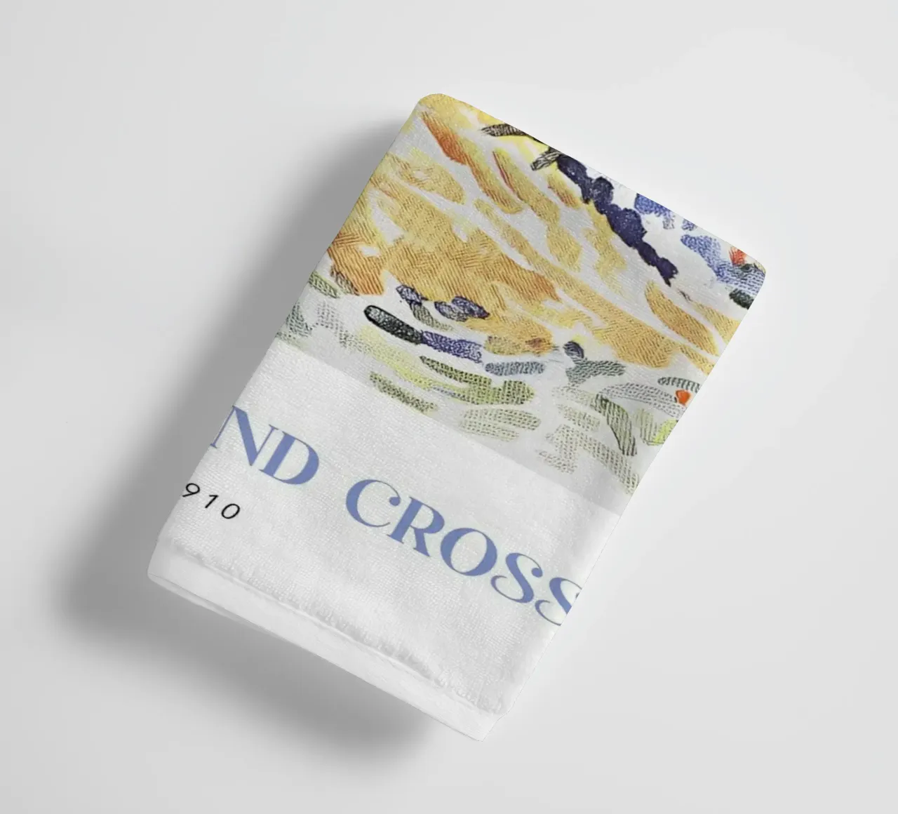 Henri-Edmond Cross Pointillist Coastal Scene towel by NorwesClub