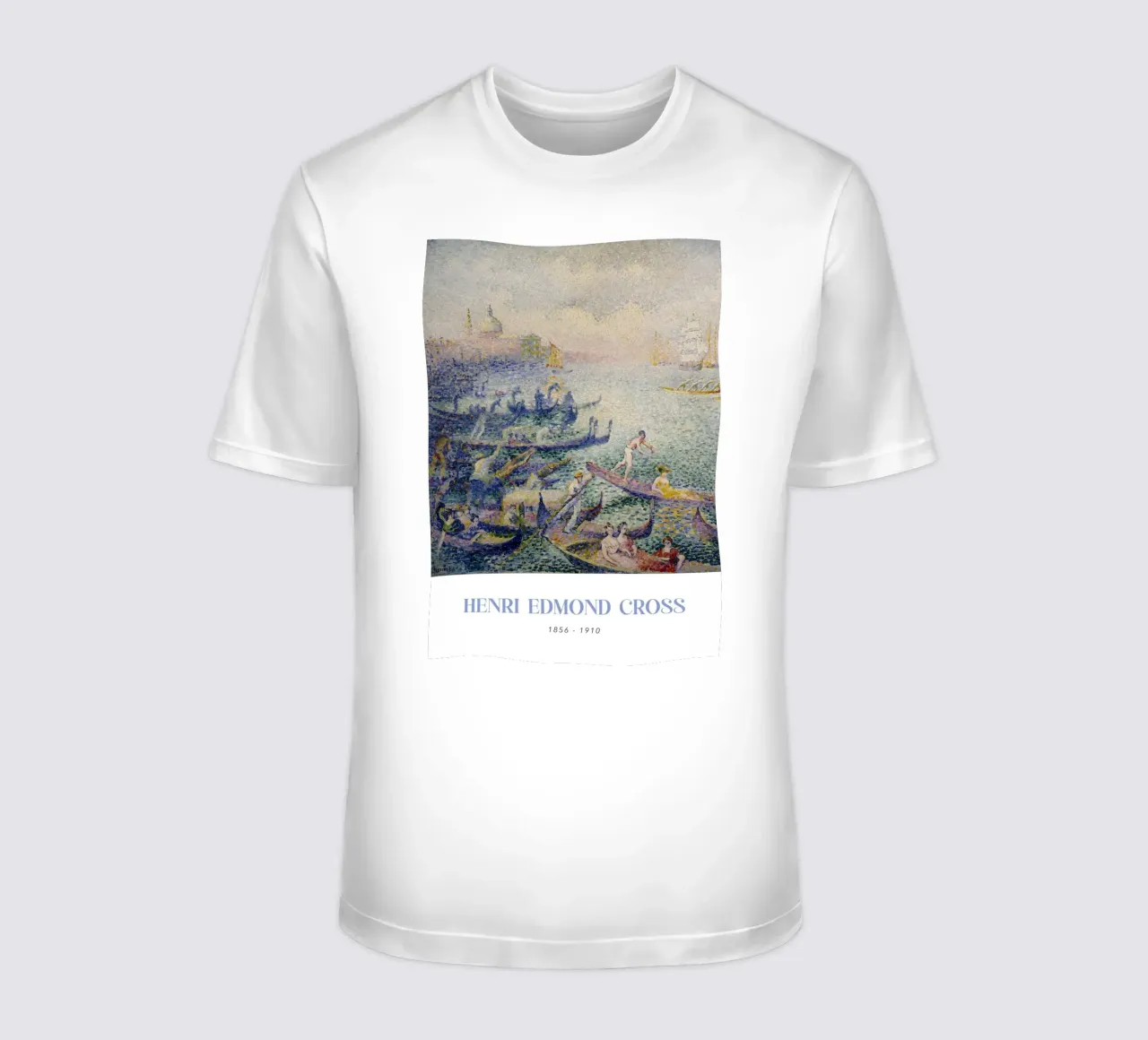 Henri-Edmond Cross Pointillist Regata di Venezia t-shirt da NorwesClub