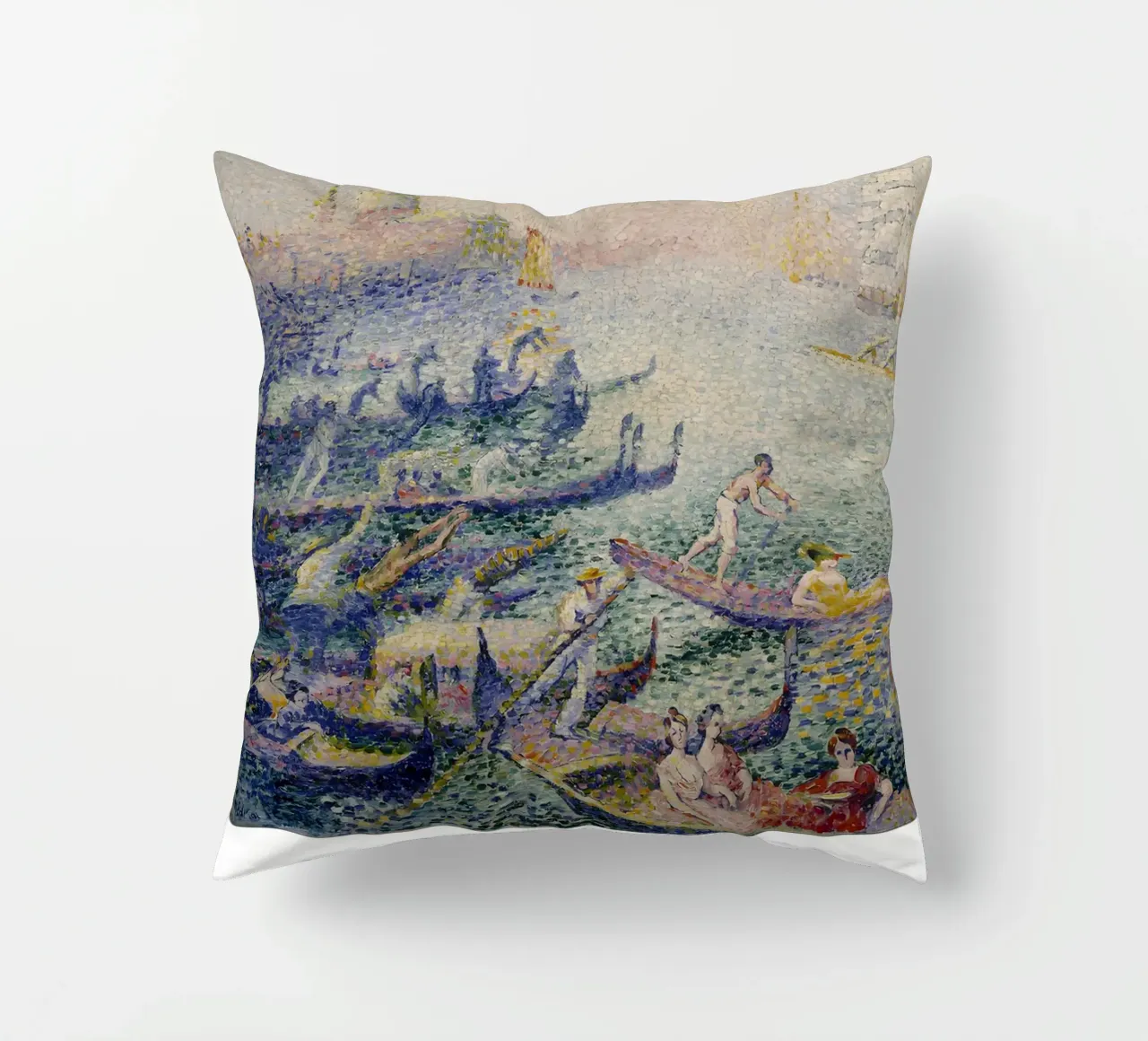 Henri-Edmond Cross Pointillist Regata di Venezia cuscino da NorwesClub