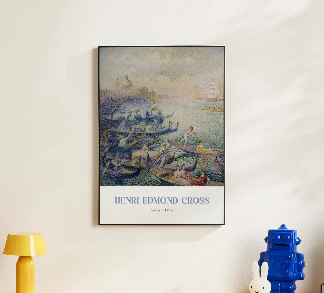 Henri-Edmond Cross Pointillist Regata di Venezia alluminio dibond da NorwesClub