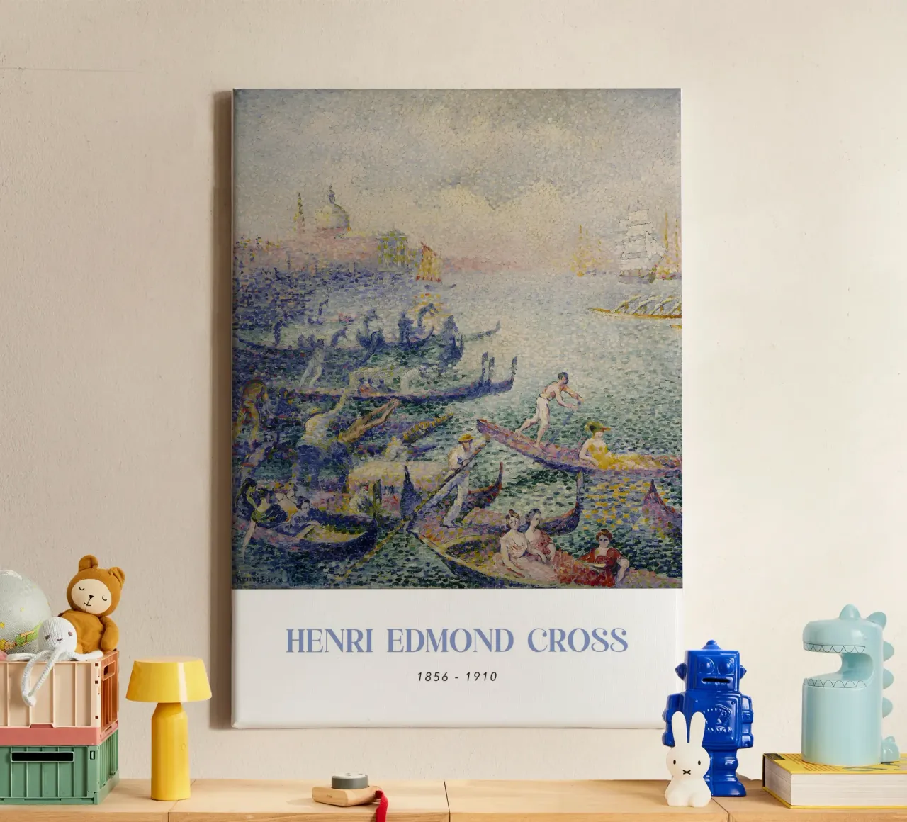 Henri-Edmond Cross Pointillist Regata di Venezia tela da NorwesClub