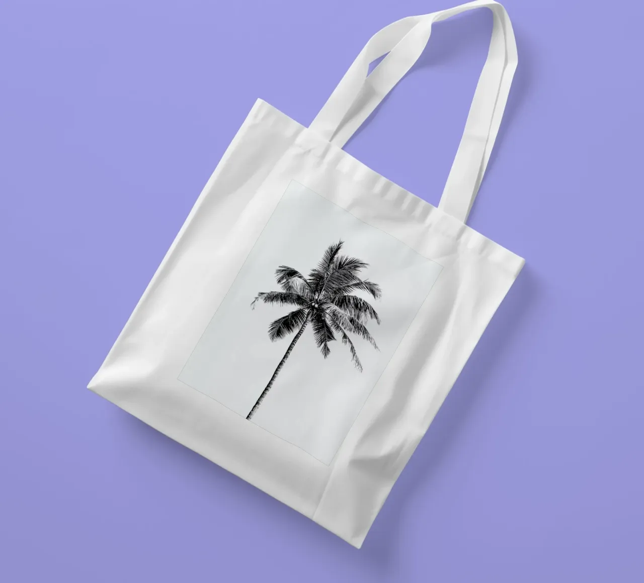 Palm Tree By The Beach 2 borsa in juta da Victoria Frost
