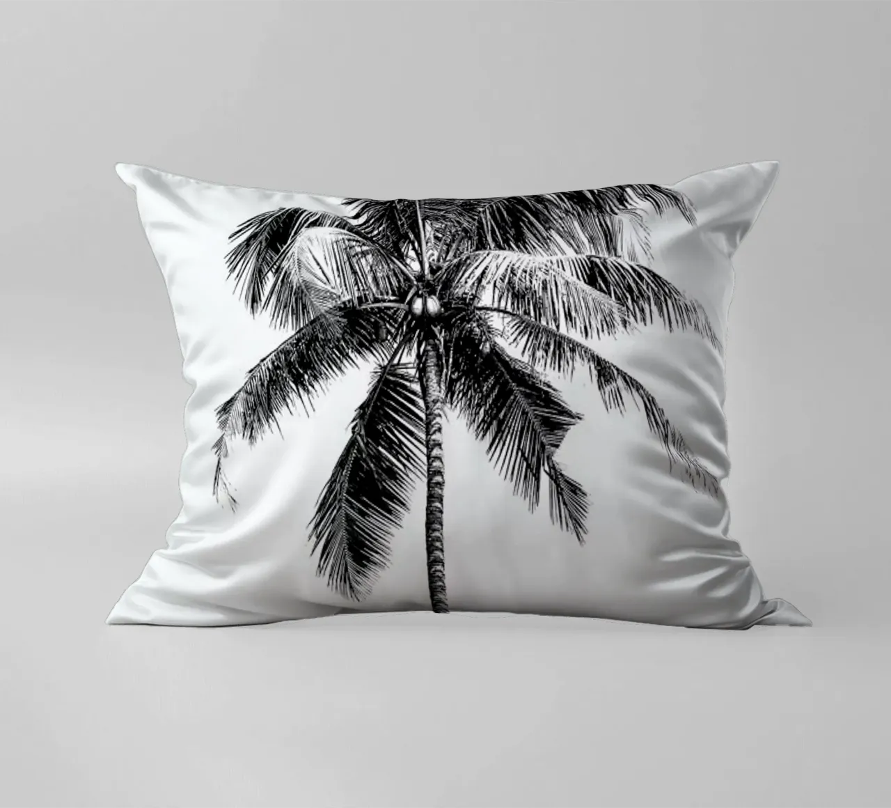 Palm Tree By The Beach 2 cuscino da Victoria Frost