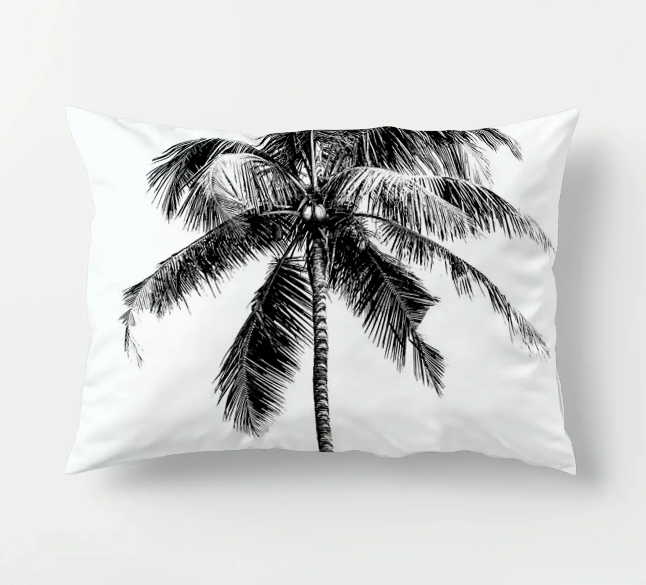 Palm Tree By The Beach 2 cuscino da Victoria Frost