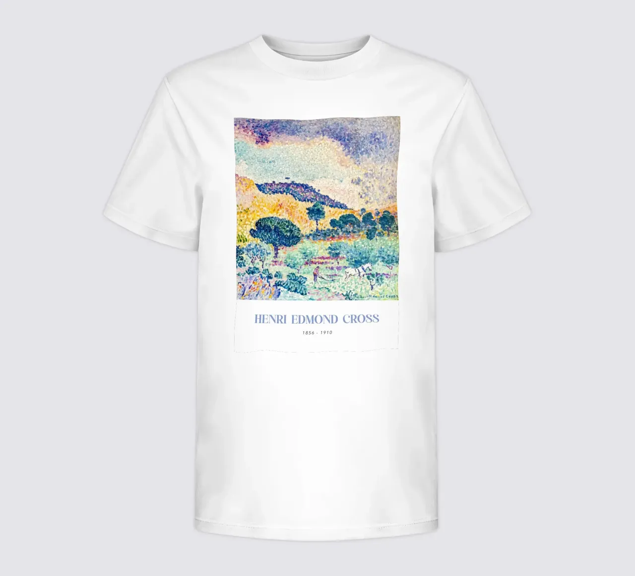 Henri-Edmond Kruis Pointillistisch Heuvellandschap kinder t-shirt van NorwesClub