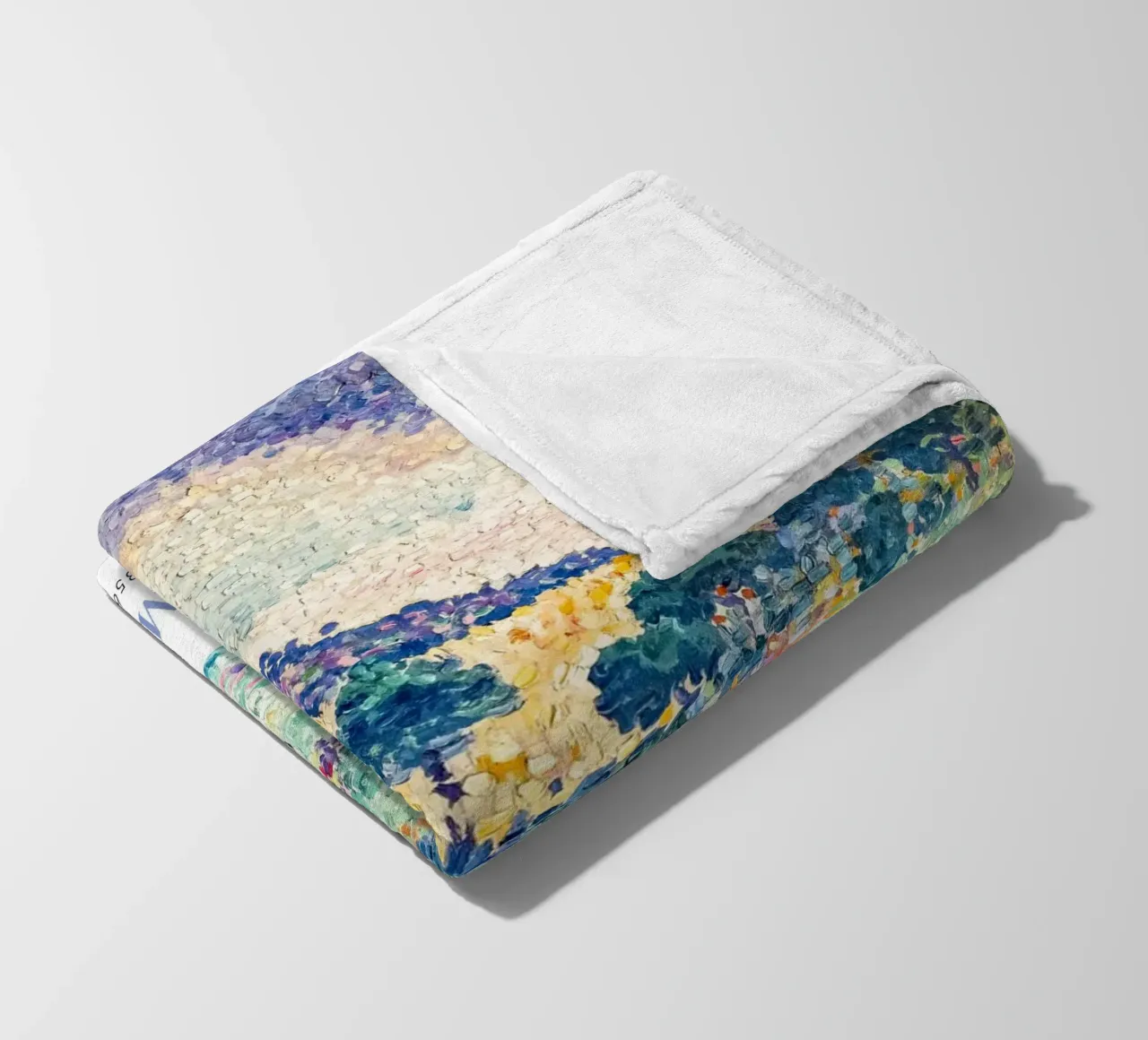 Henri-Edmond Cross Pointillist Paesaggio collinare coperta in pile da NorwesClub