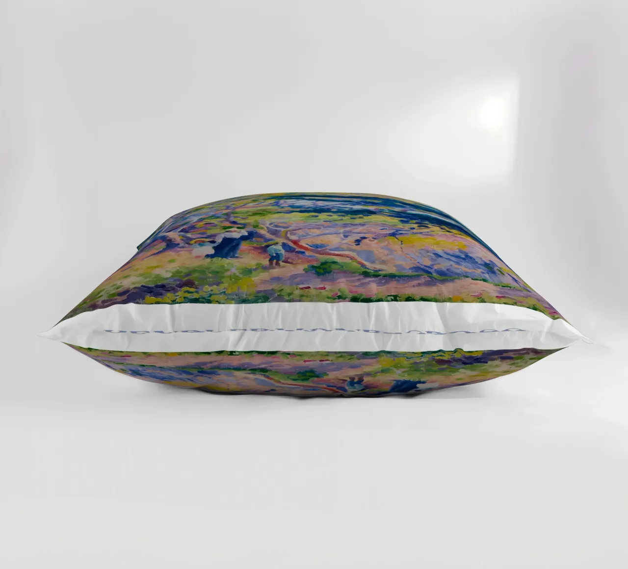 Henri-Edmond Cross Pointillist Coastal Trees Art decorative cushion by NorwesClub