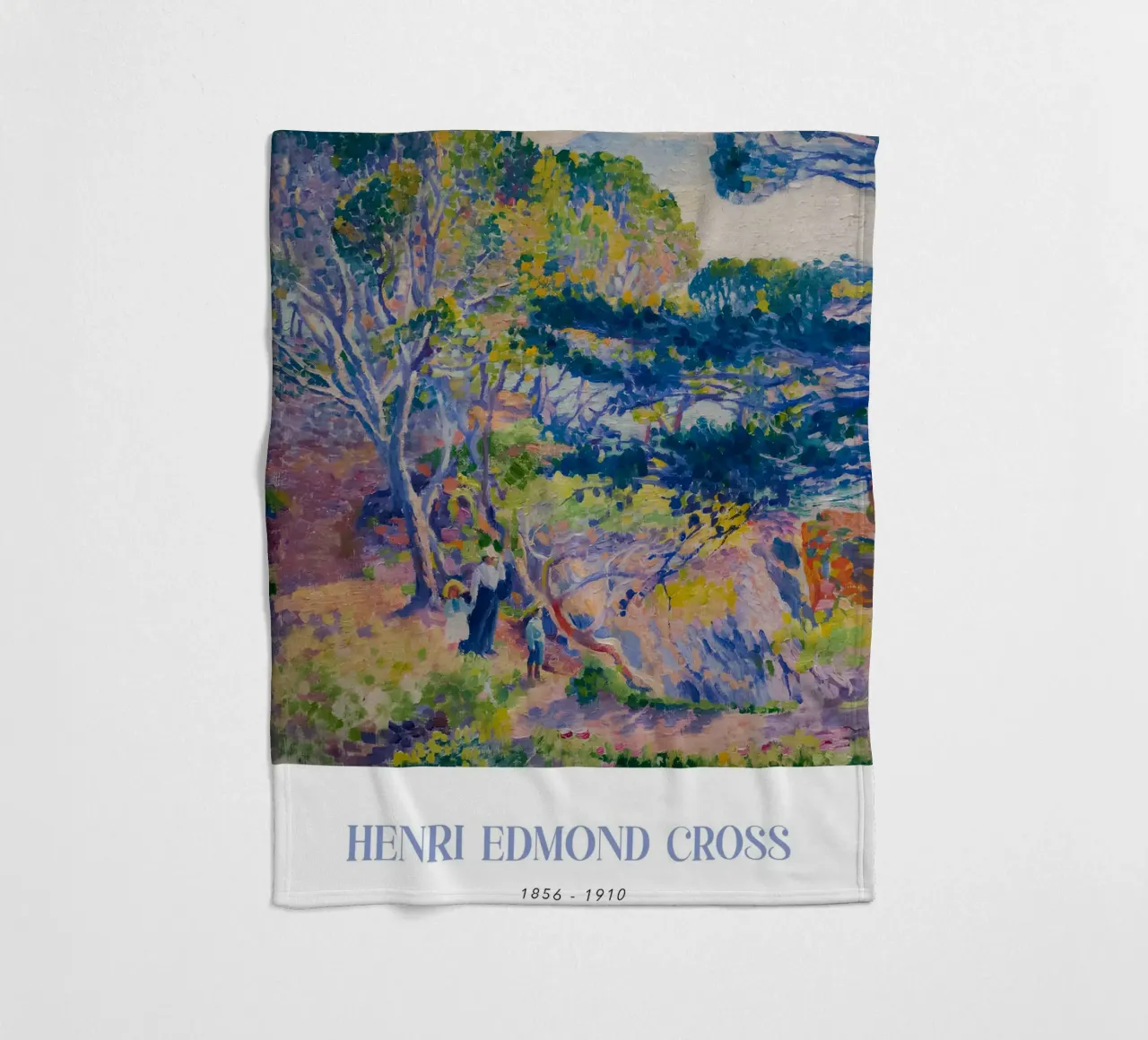 Henri-Edmond Cross Pointillist Kustbomen Kunst fleecedeken van NorwesClub