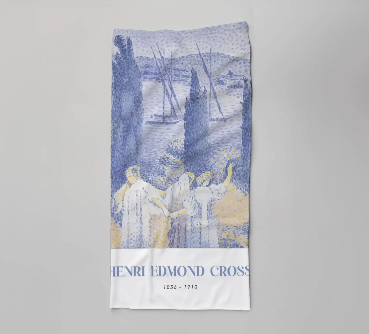Henri-Edmond Cross Pointillist The Promenade Art towel by NorwesClub