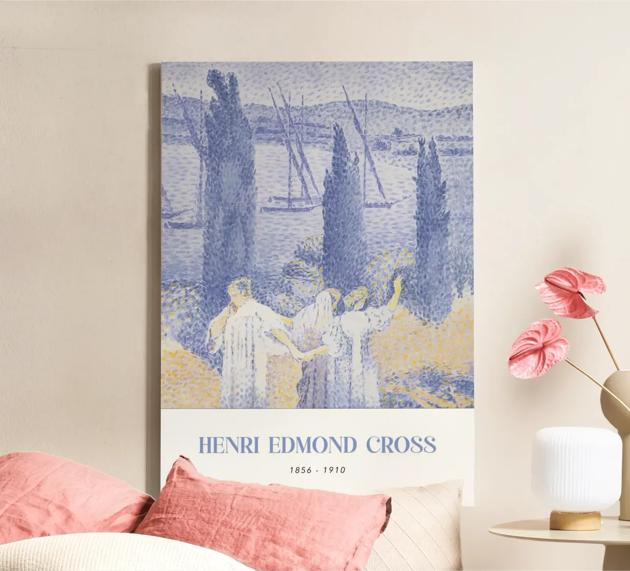 Henri-Edmond Cross Pointillist De Promenade Kunst canvas van NorwesClub