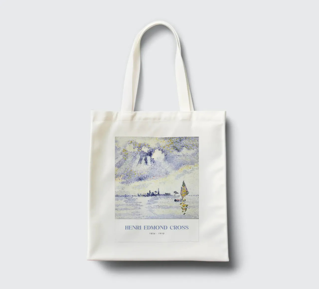 Henri-Edmond Cross Pointillist Venice Sunset Art borsa in juta da NorwesClub