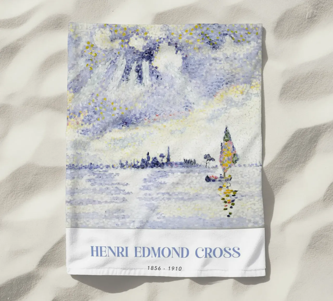 Henri-Edmond Cross Pointillist Venice Sunset Art telo mare da NorwesClub