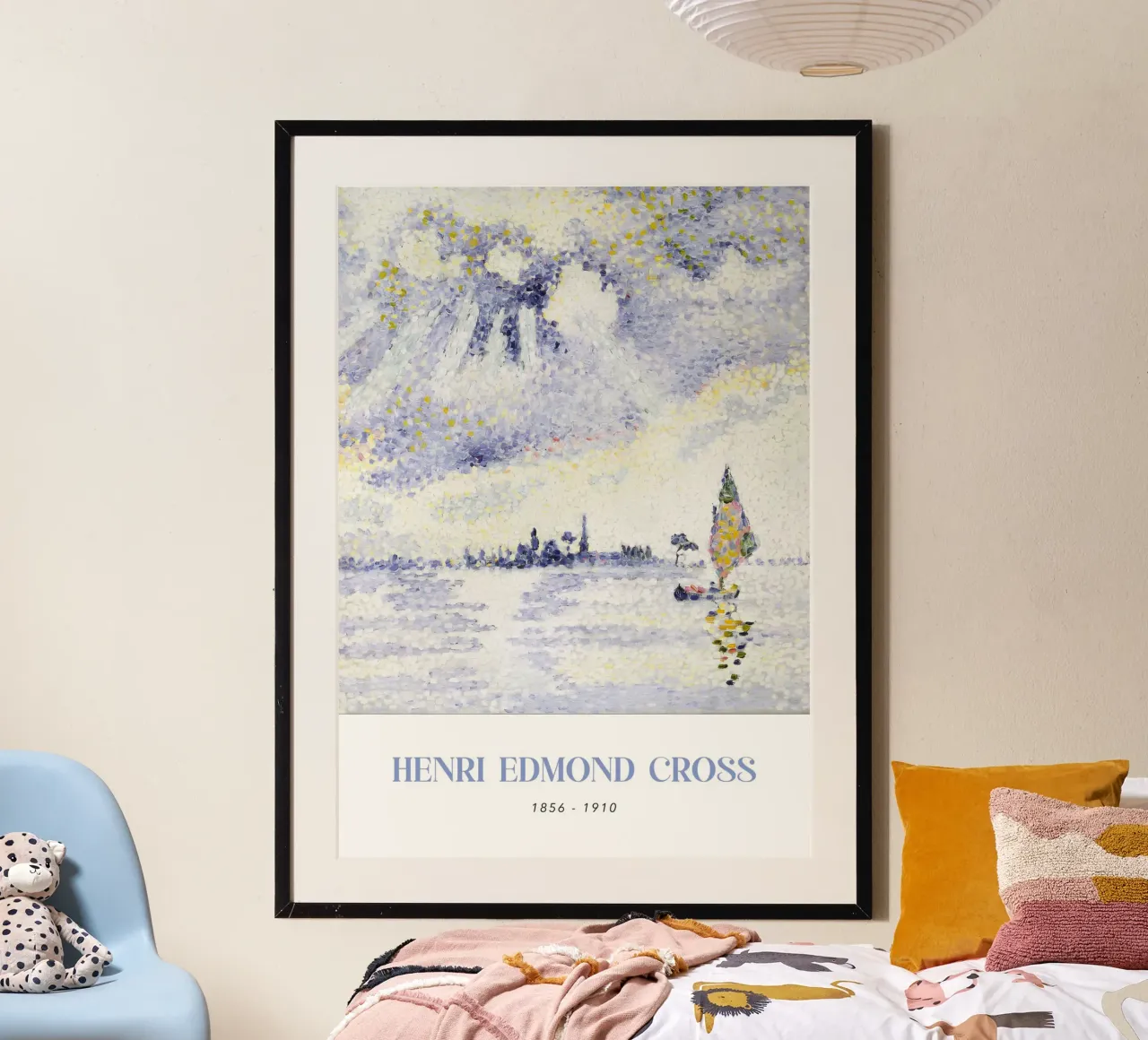 Henri-Edmond Cross Pointillist Venice Sunset Art carta hahnemühle da NorwesClub