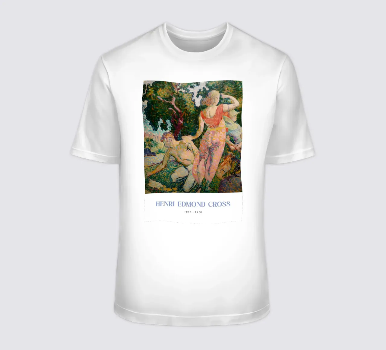 Henri-Edmond Cross Pointillist Excursionists Arte t-shirt da NorwesClub