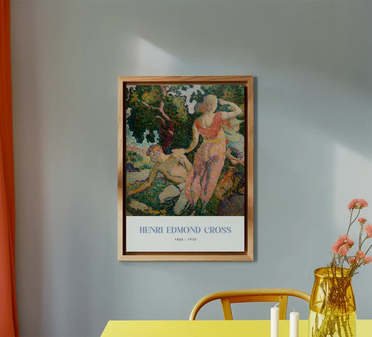 Henri-Edmond Cross Pointillist Excursionists Arte alluminio dibond da NorwesClub