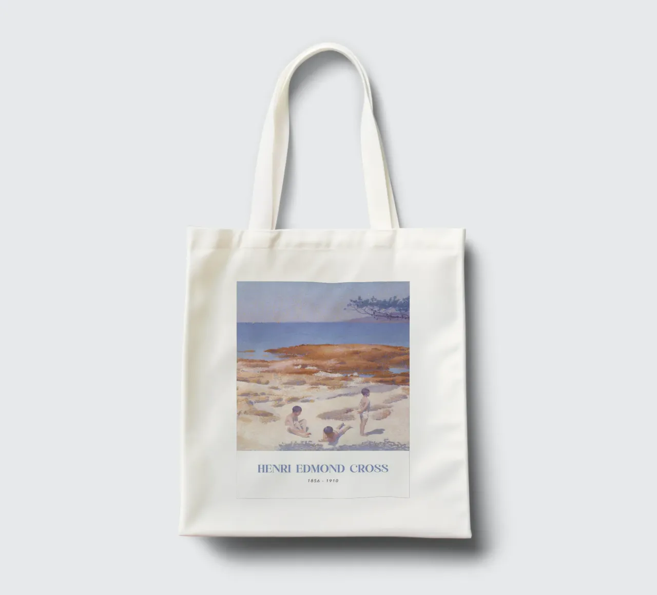 Henri-Edmond Cross Pointilliste Figures de plage Art tote bag de NorwesClub