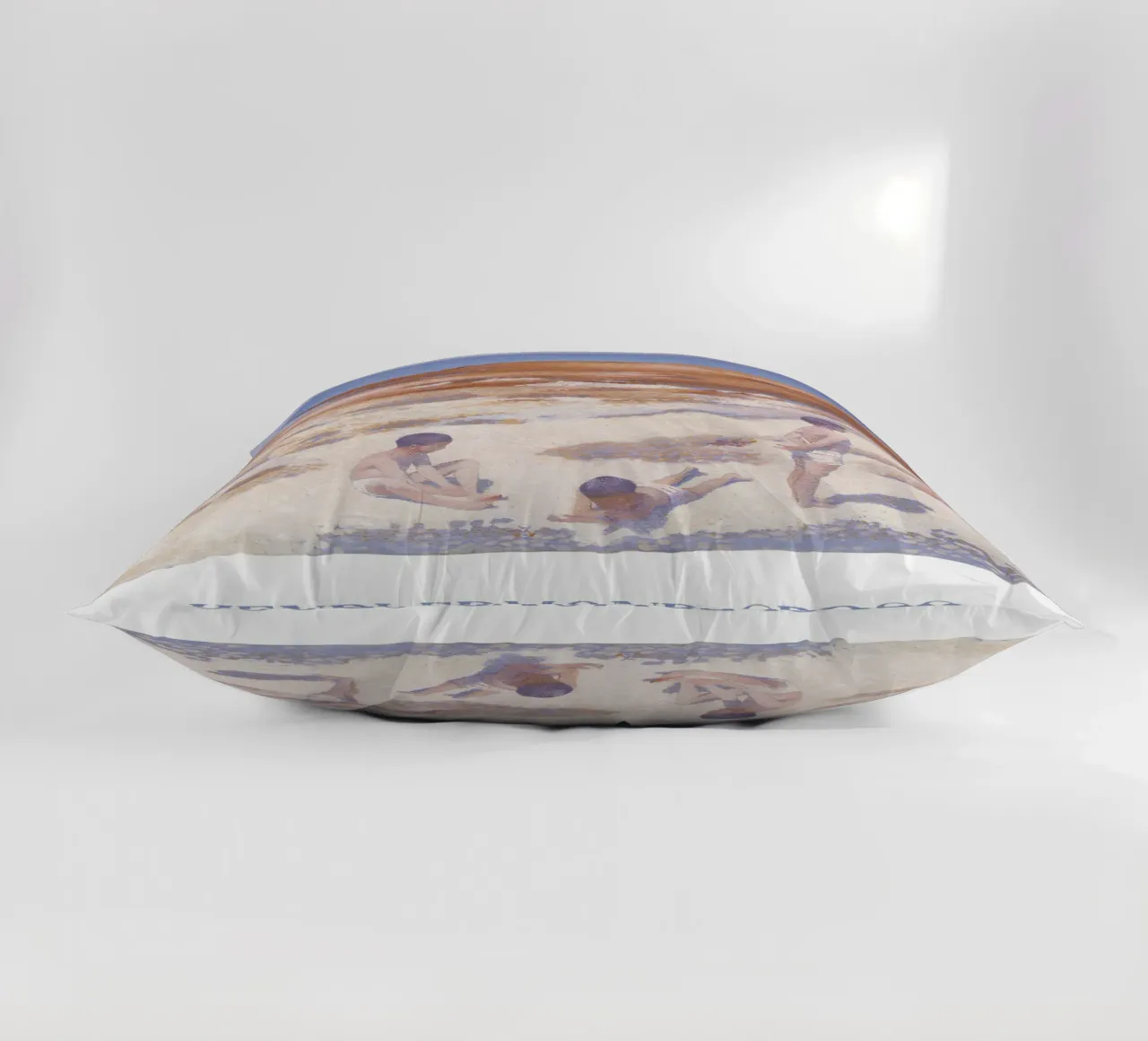 Henri-Edmond Cross Pointillist Beach Figures Art decorative cushion by NorwesClub