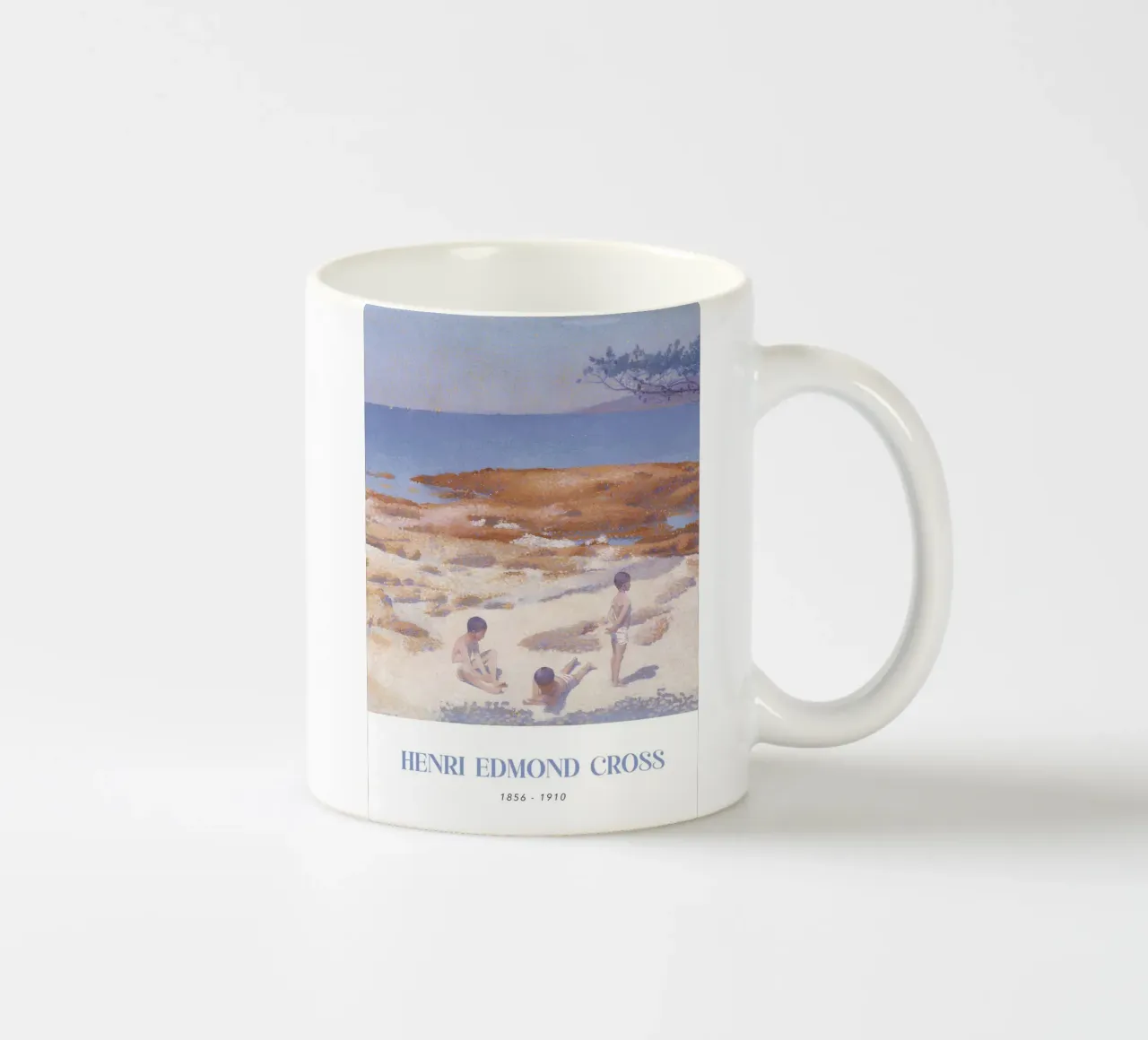 Henri-Edmond Cross Pointillist Strand Figuren Kunst keramische mok van NorwesClub