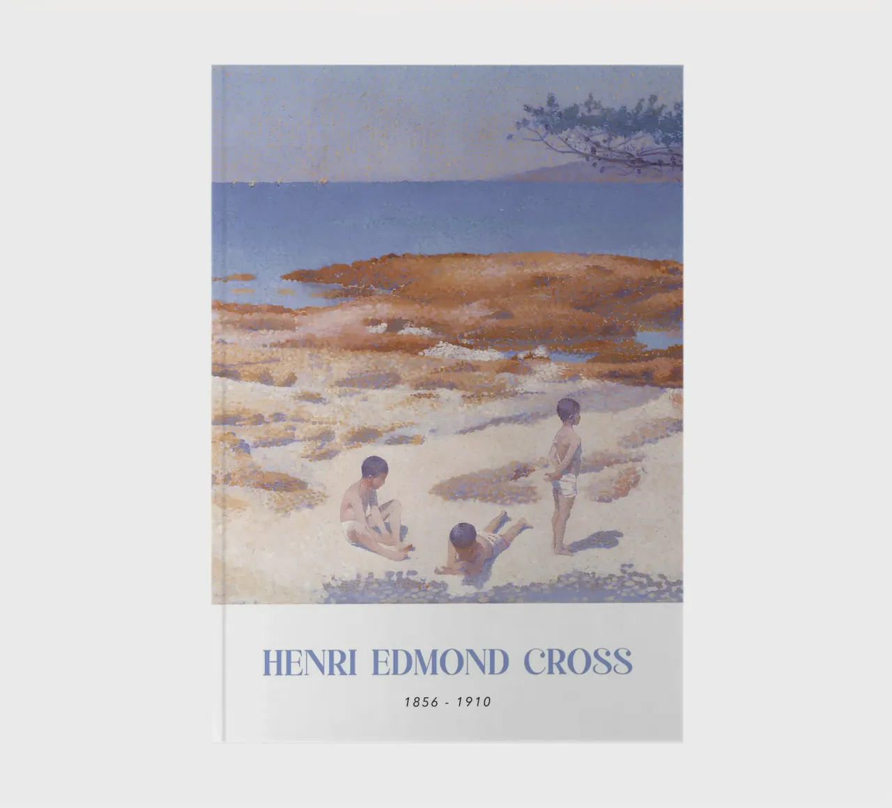 Henri-Edmond Cross Pointillist Beach Figures Art notebook by NorwesClub