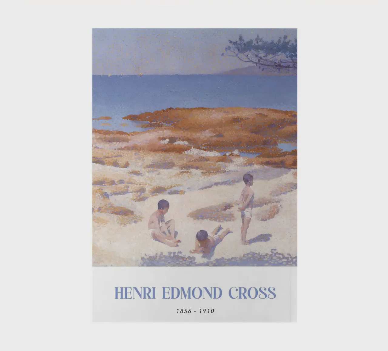 Henri-Edmond Cross Pointillist Beach Figures Art notebook by NorwesClub