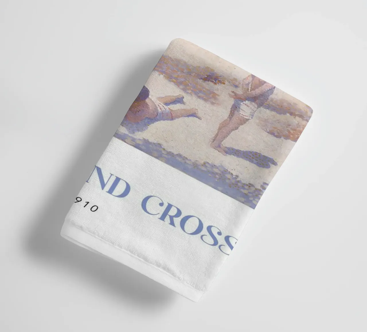 Henri-Edmond Cross Pointillist Beach Figures Art towel by NorwesClub