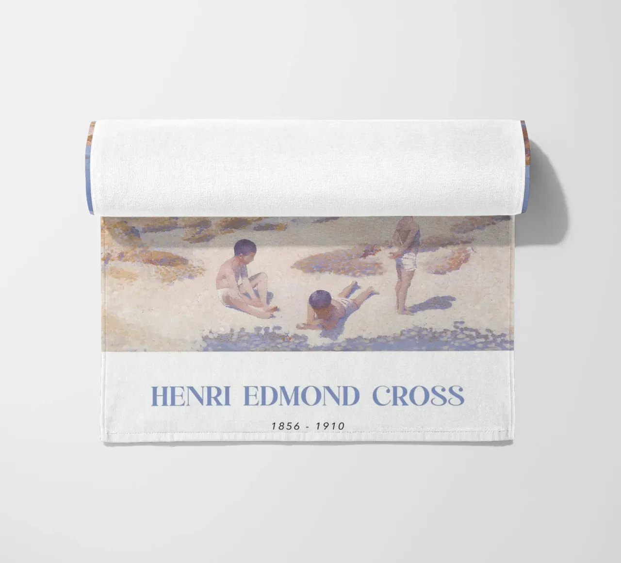 Henri-Edmond Cross Pointillistische Strandfiguren Kunst Strandtuch von NorwesClub