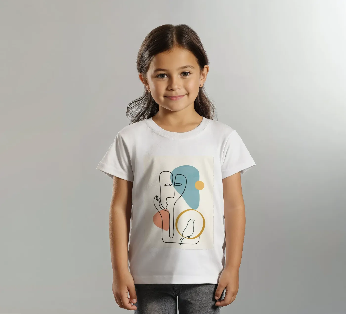 Abstract Faces 2 t-shirt bambini da cityart