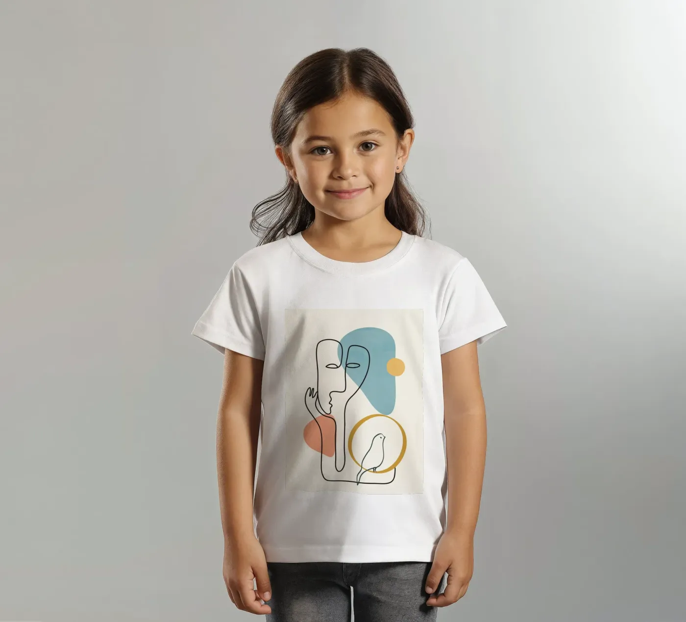 Abstract Faces 2 t-shirt bambini da cityart