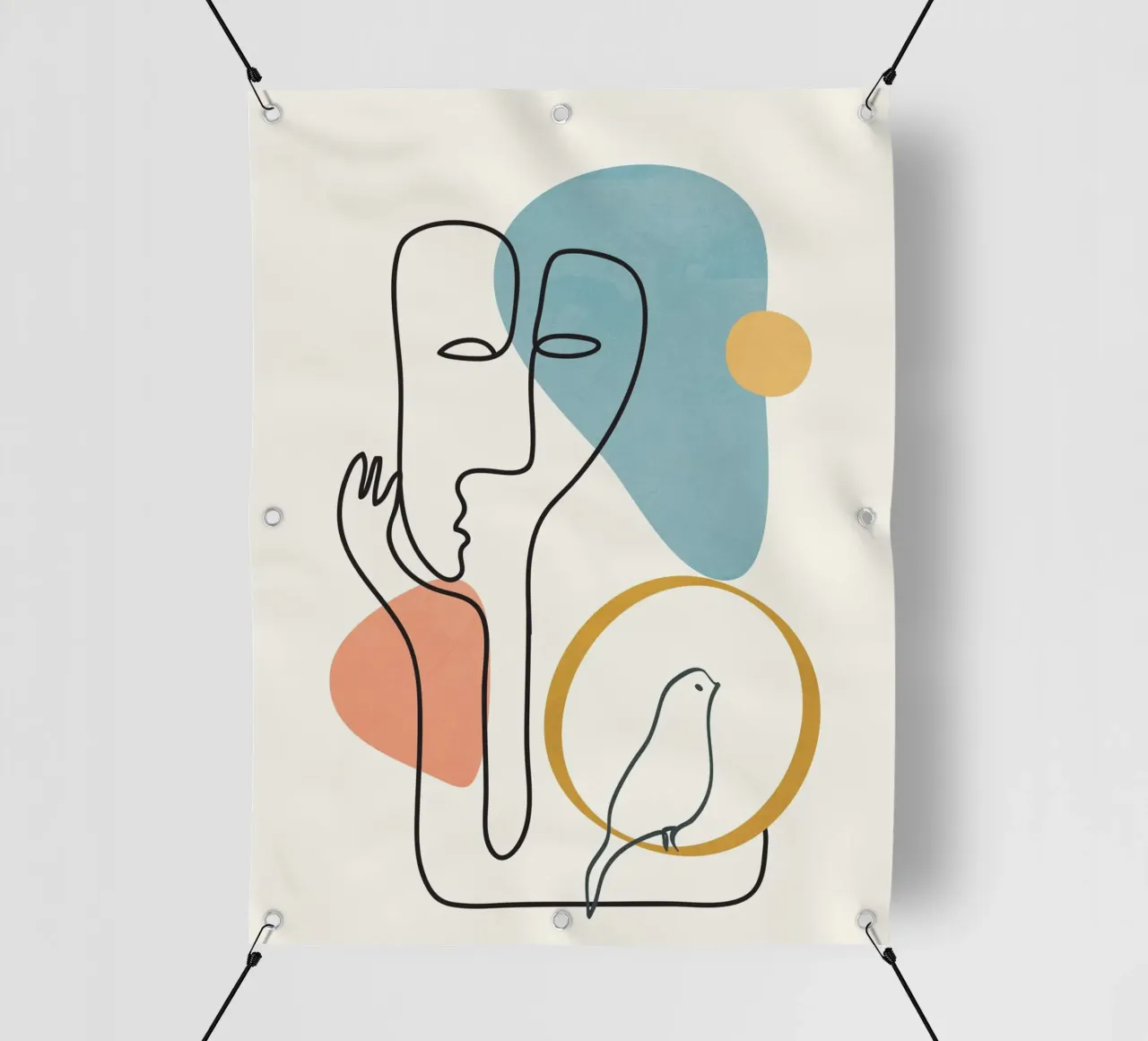 Abstract Faces 2 telo in pvc da cityart