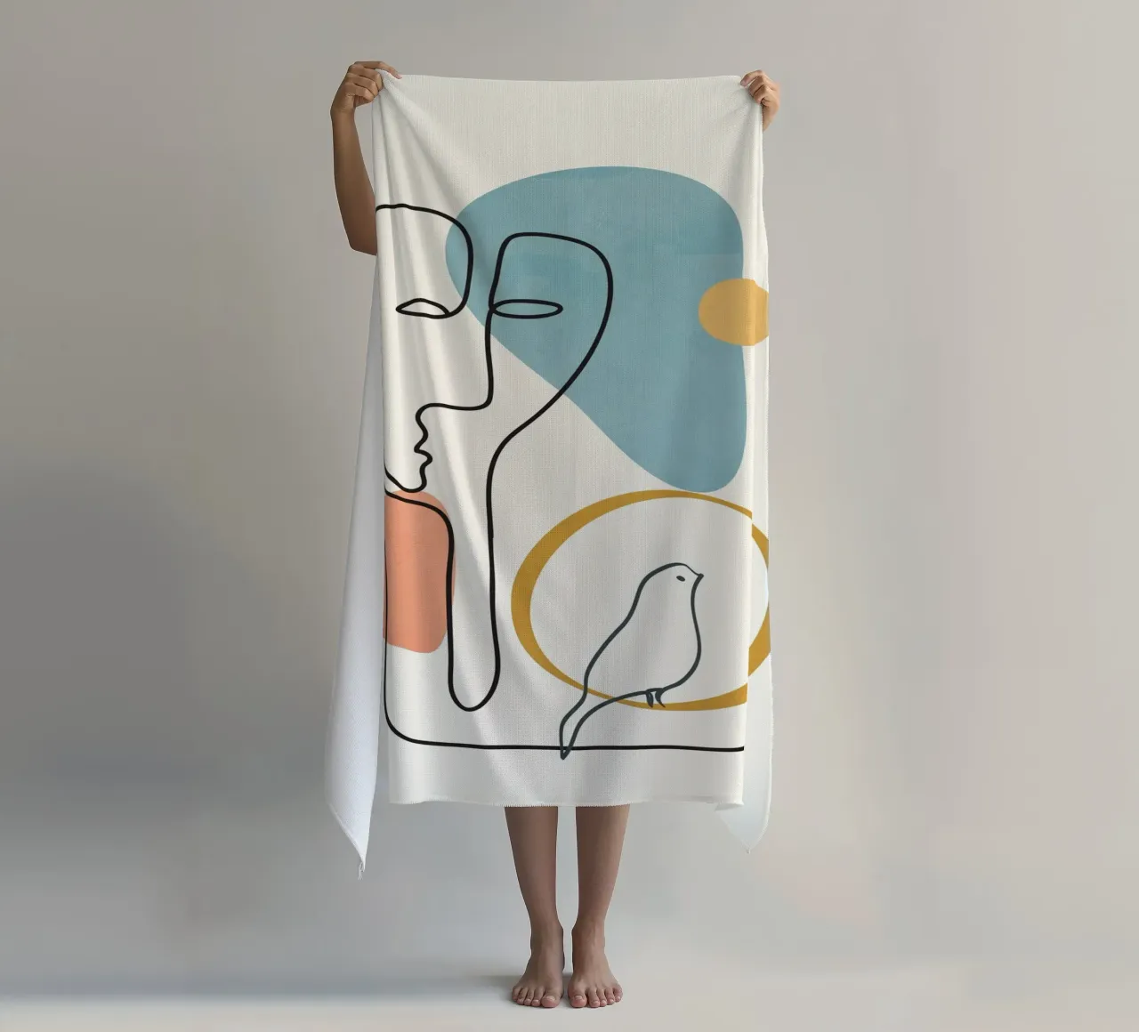 Abstract Faces 2 telo mare da cityart