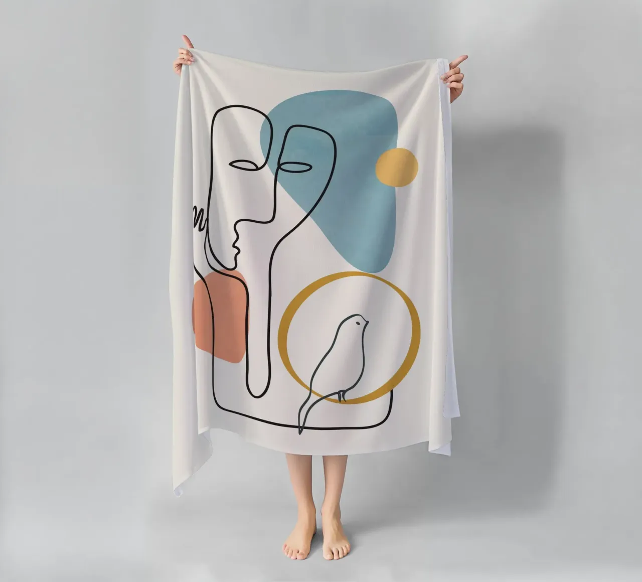 Abstract Faces 2 telo mare da cityart