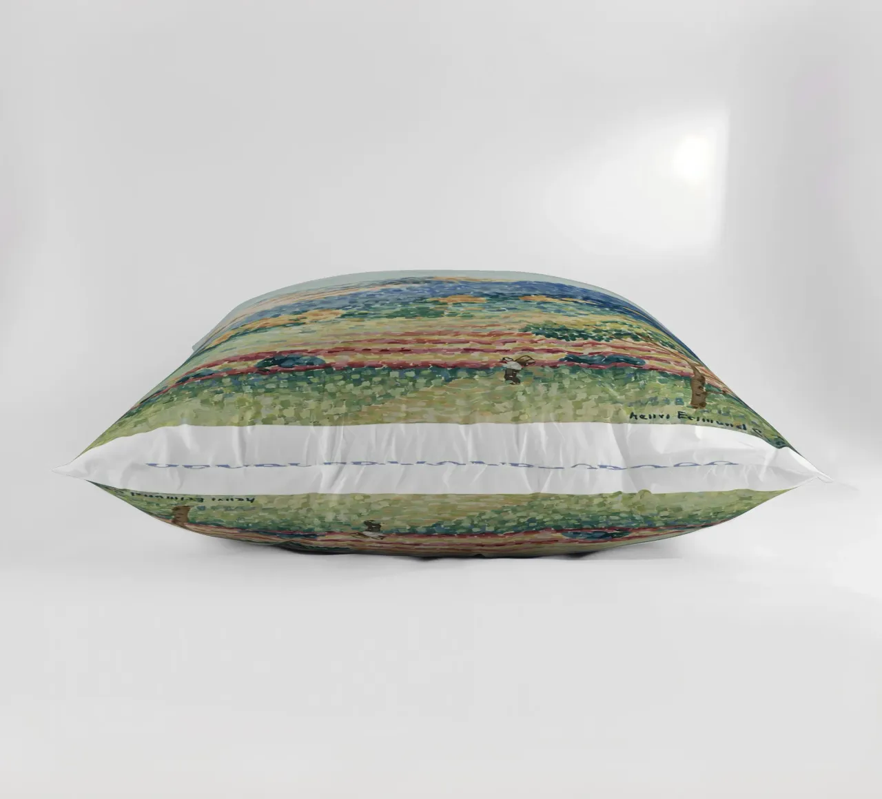 Henri-Edmond Cross Pointillist Provence Hills decorative cushion by NorwesClub
