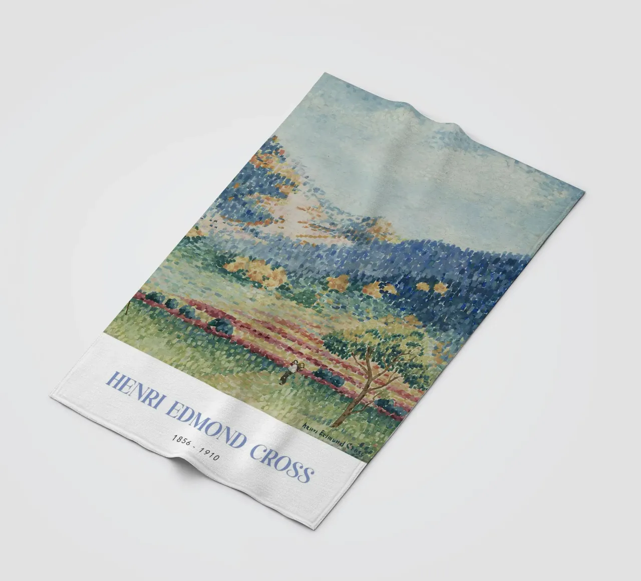 Henri-Edmond Cross Pointillist Provence Hills Fleecedecke von NorwesClub
