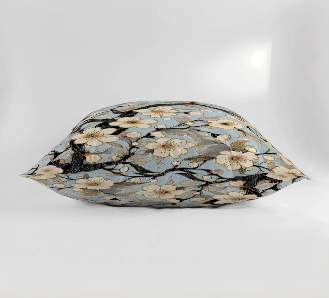 Rami di ciliegio in fiore cuscino da Art-Nouveau-Dsg