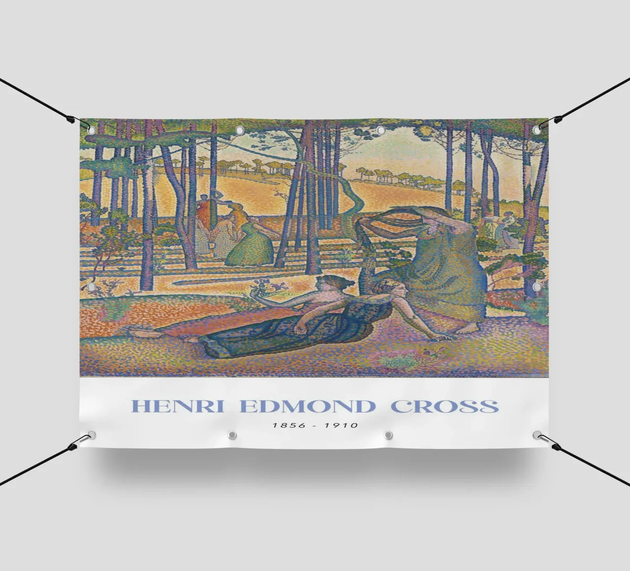 Henri-Edmond Cross Pointillist L'aria della sera telo in pvc da NorwesClub