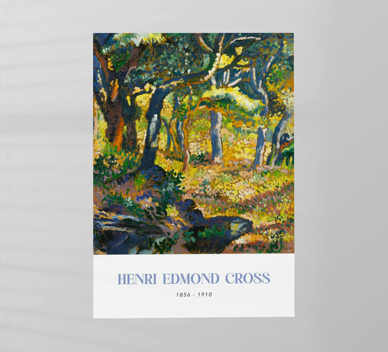 Henri-Edmond Cross Pointillist Clearing Art pellicola backlit da NorwesClub
