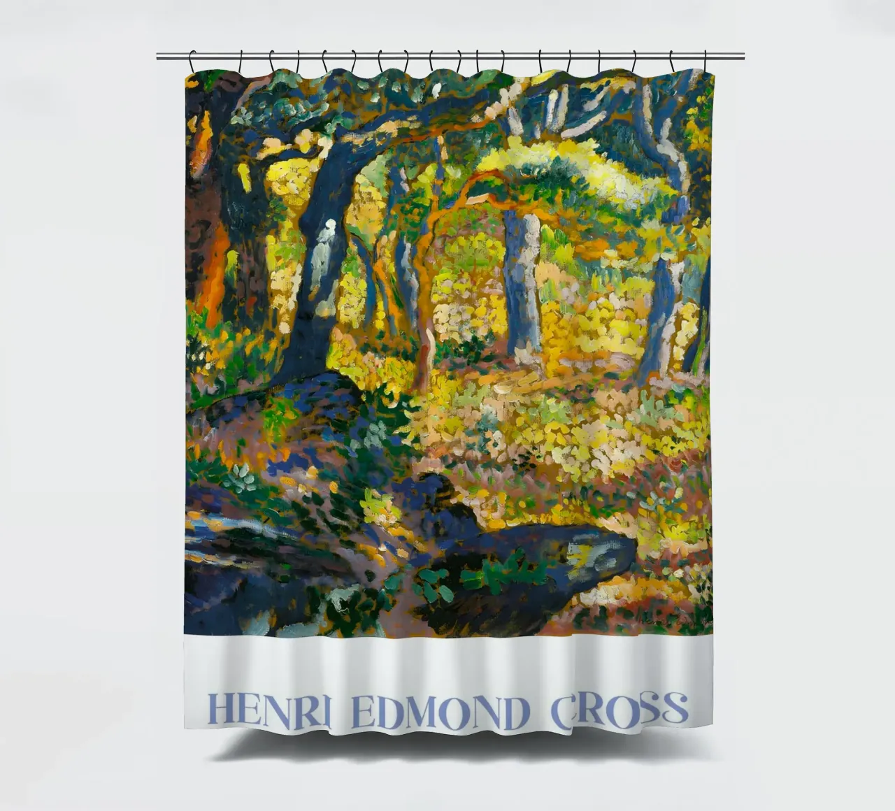 Henri-Edmond Cross Pointillist Clearing Art tenda da doccia da NorwesClub