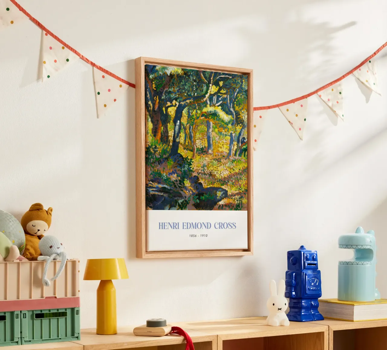 Henri-Edmond Cross Pointillist Clearing Art canvas met Baklijst van NorwesClub