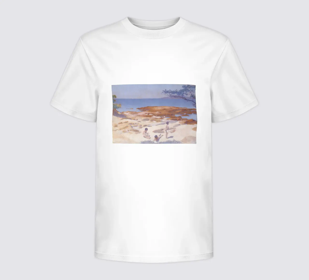 Henri-Edmond Cross Pointillist Spiaggia di Cabasson t-shirt bambini da NorwesClub