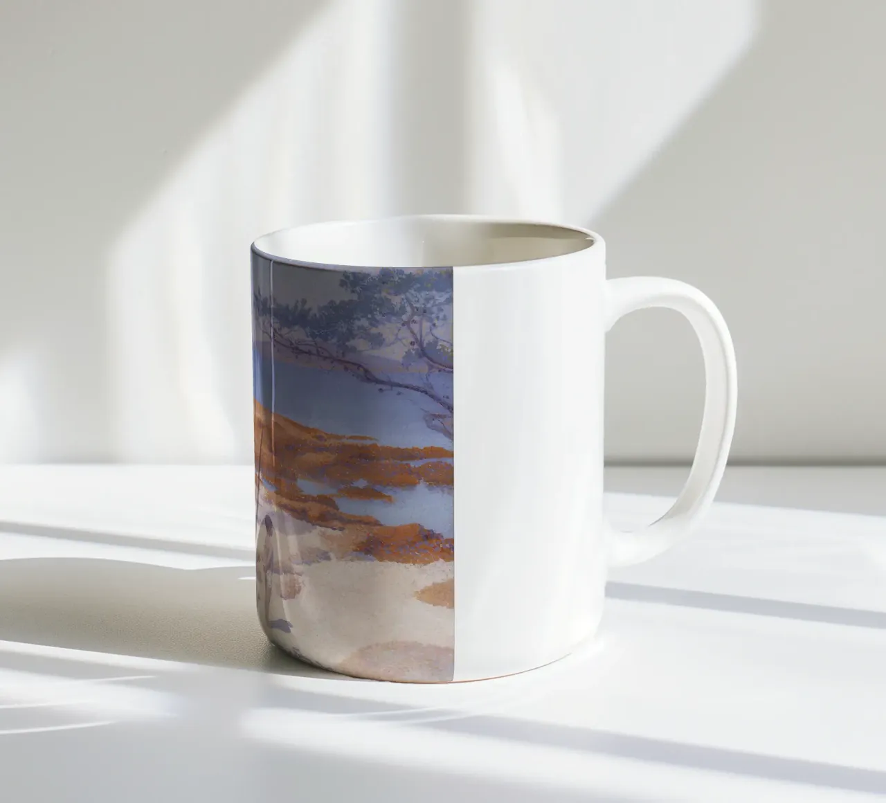 Henri-Edmond Cross Pointillist Spiaggia di Cabasson tazza in ceramica da NorwesClub