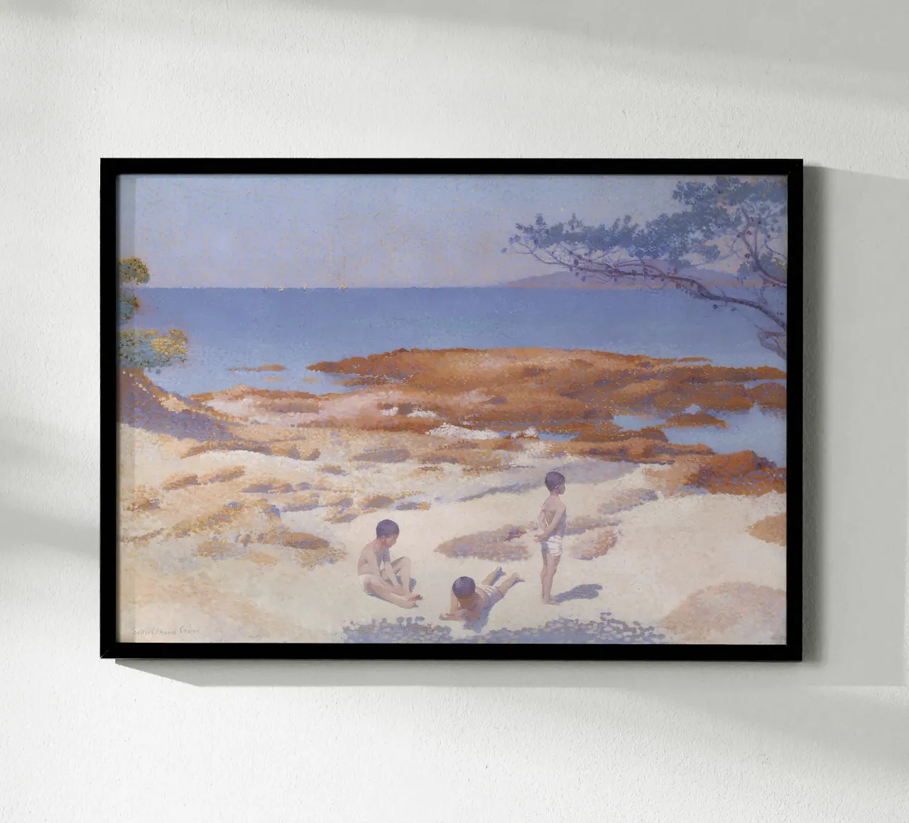 Henri-Edmond Cross Pointillist Spiaggia di Cabasson poster da NorwesClub