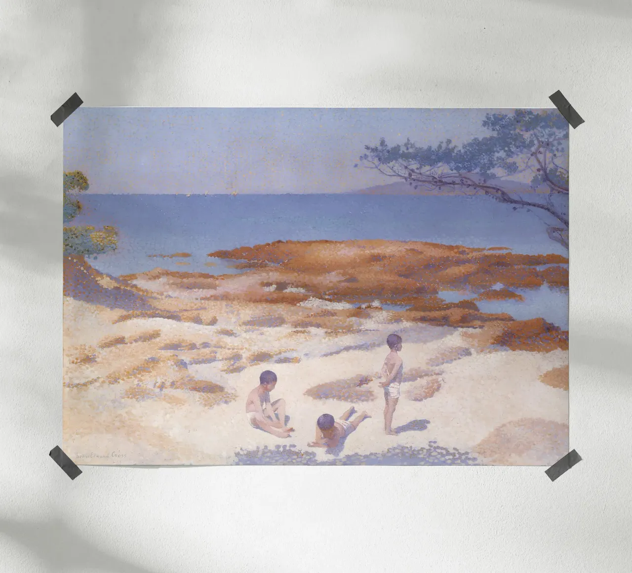 Henri-Edmond Cross Pointillist Spiaggia di Cabasson poster da NorwesClub