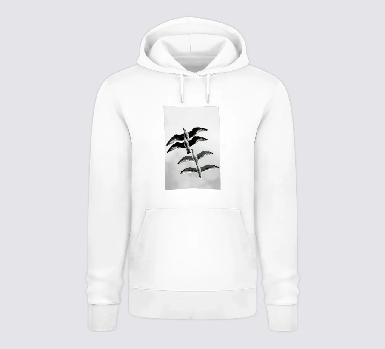 Soaring Seagulls felpa con cappuccio da Babett Schultze