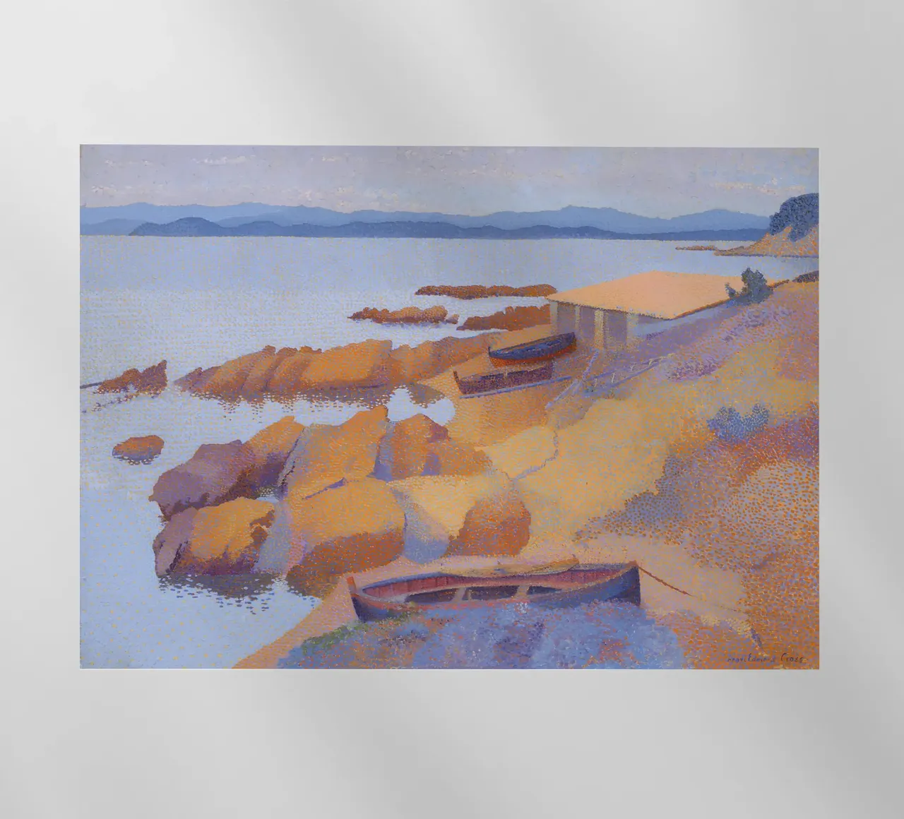 Henri-Edmond Cross Pointillist Antibes Calanque pellicola backlit da NorwesClub