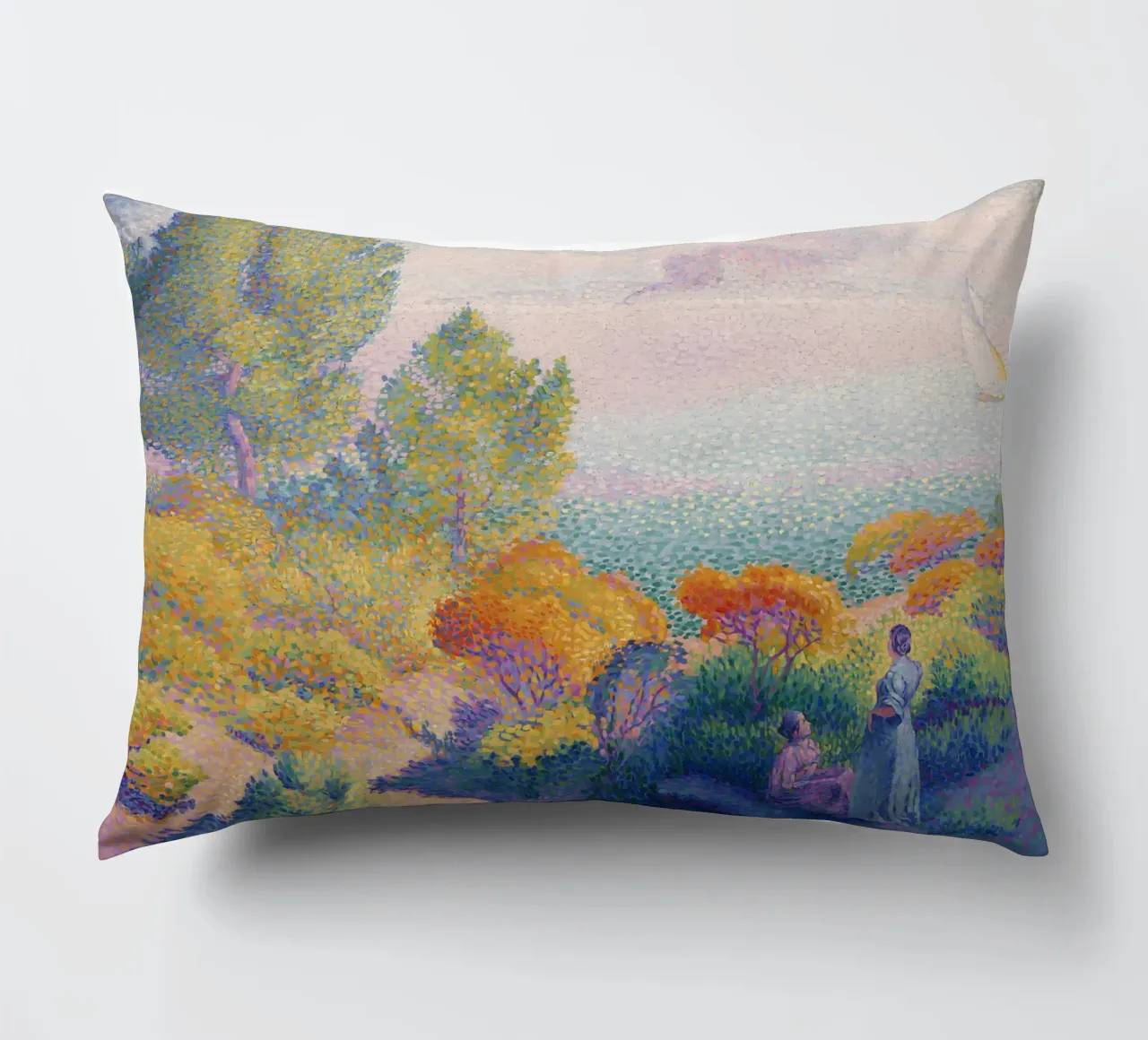Henri-Edmond Cross "Due donne sulla riva del mare cuscino da NorwesClub
